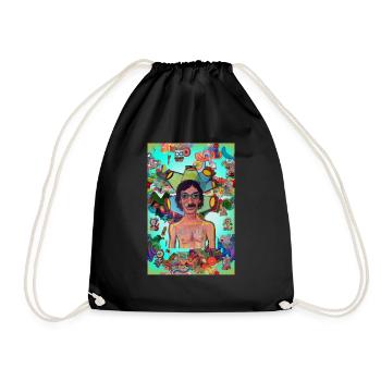 charly and graffiti - Drawstring Bag - black - Front