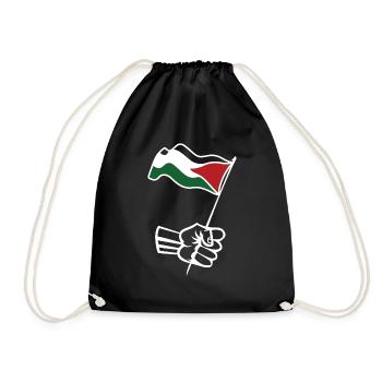 drapeau de la Palestine - Sac de sport léger - noir - Devant