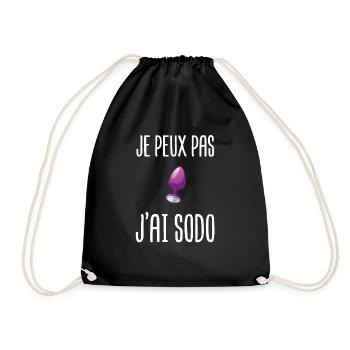 sodo sodomie beauf sex marrant fun plug - Sac de sport léger - noir - Devant