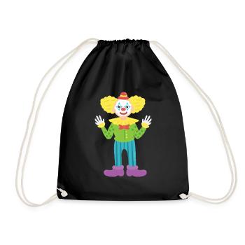 Clown - Drawstring Bag - black - Front