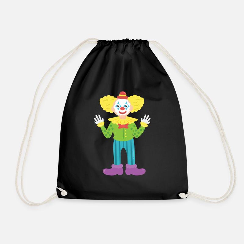 Clown - Turnbeutel - Schwarz