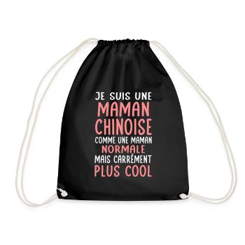 Maman Chinoise comme maman normale plus cool - Sac de sport léger - noir - Devant