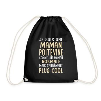 Maman Poitevine comme maman normale plus cool - Sac de sport léger - noir - Devant