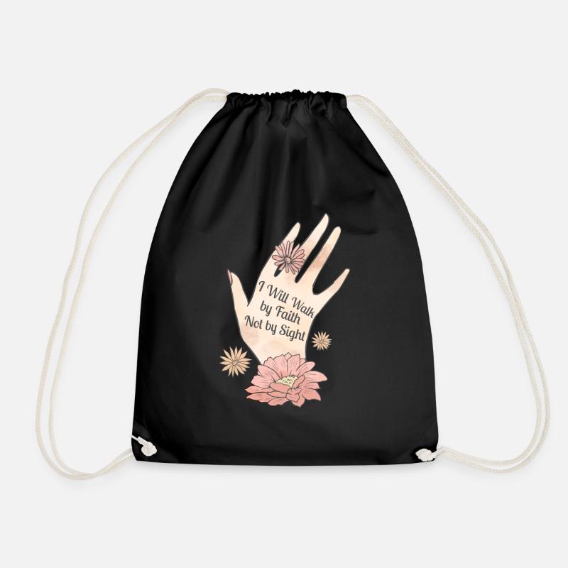 Own way self-love self-confidence - Drawstring Bag - black