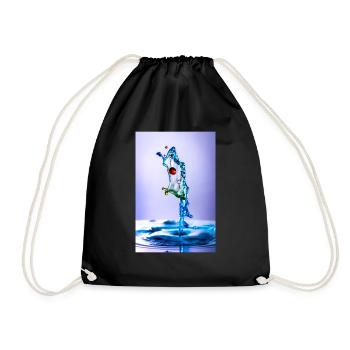 fish - Drawstring Bag - black - Front