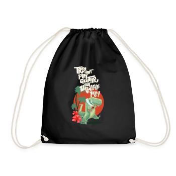 Ukulélé trex - Sac de sport léger - noir - Devant