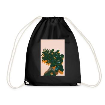 Happiness tree! - Drawstring Bag - black - Front