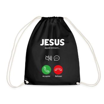 Appel de Jésus - Sac de sport léger - noir - Devant