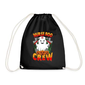 5 - Drawstring Bag - black - Front