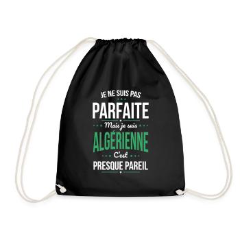 Je ne suis pas parfaite mais je suis Algérienne - Sac de sport léger - noir - Devant