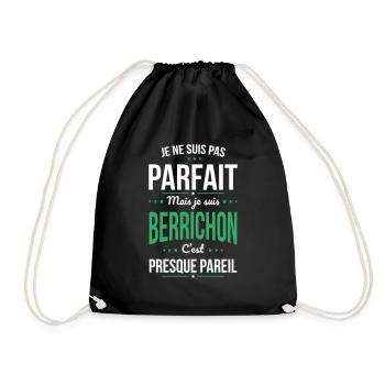 Je ne suis pas parfait mais je suis Berrichon - Sac de sport léger - noir - Devant