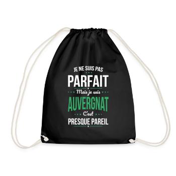 Je ne suis pas parfait mais je suis Auvergnat - Sac de sport léger - noir - Devant
