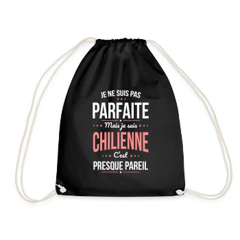 Je ne suis pas parfaite mais je suis Chilienne - Sac de sport léger - noir - Devant