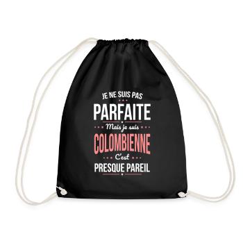 Je ne suis pas parfaite mais je suis Colombienne - Sac de sport léger - noir - Devant