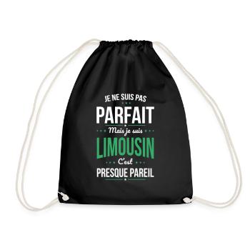 Je ne suis pas parfait mais je suis Limousin - Sac de sport léger - noir - Devant