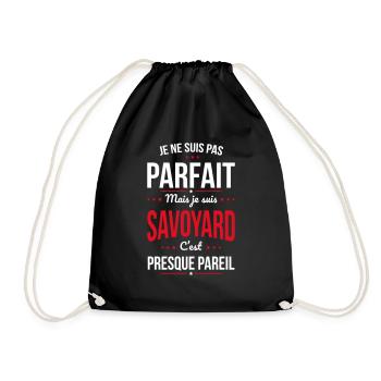 Je ne suis pas parfait mais je suis Savoyard - Sac de sport léger - noir - Devant