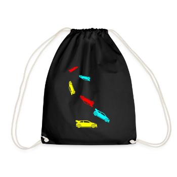 Coureur automobile - Sac de sport léger - noir - Devant