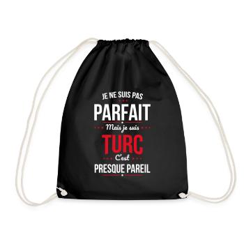 Je ne suis pas parfait mais je suis Turc - Sac de sport léger - noir - Devant