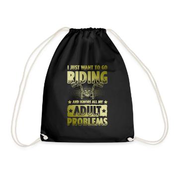 Balade à moto - Sac de sport léger - noir - Devant