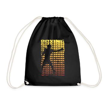 Boxing Boxeur Shadow Vintage - Sport de combat - Sac de sport léger - noir - Devant