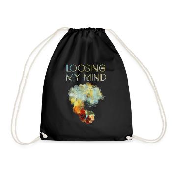 LOOSING MY MIND - Turnbeutel - Schwarz - Vorne