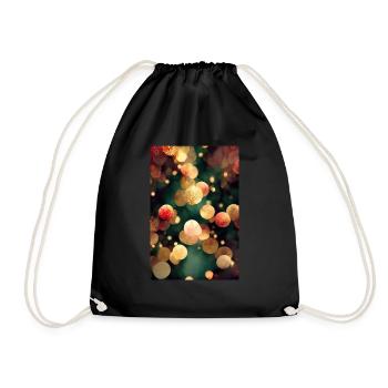Lumières BG de Noël - Sac de sport léger - noir - Devant