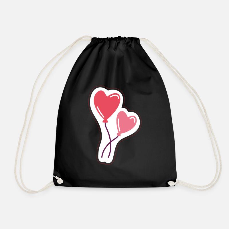 Luftballon - Turnbeutel - Schwarz