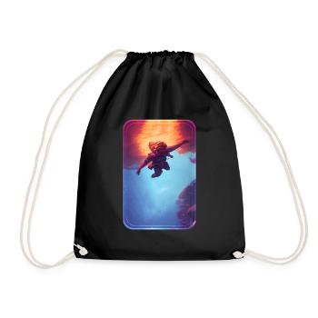 Essential Hardworking Police Officer Unterwater - Drawstring Bag - black - Front