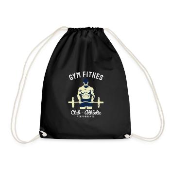 The Classic Gym Fitness Design - Drawstring Bag - black - Front