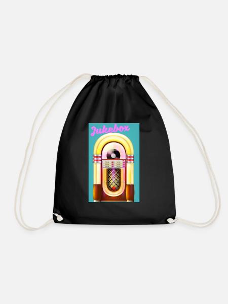 Juke-box des années 1950 - Sac de sport léger - noir