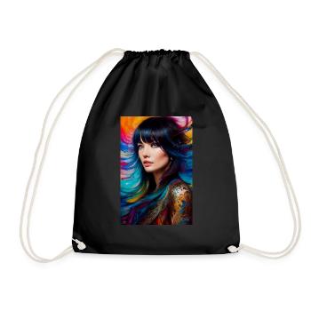Colorful beauty 14 - Drawstring Bag - black - Front