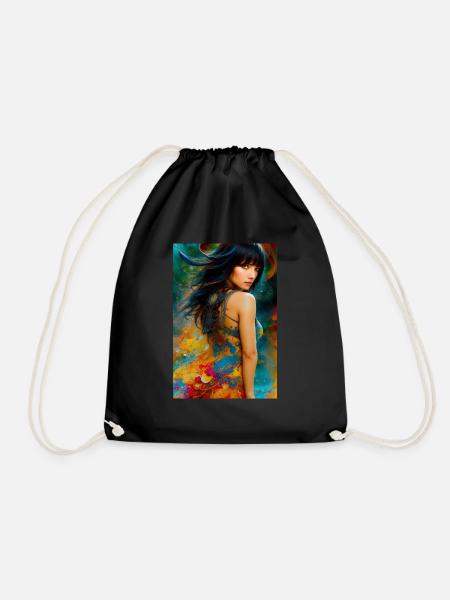Beauté colorée 10 - Sac de sport léger - noir