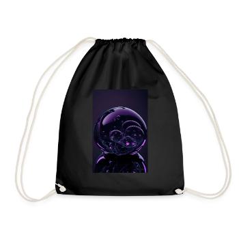 Bulles dans une bulle magenta 2 - Sac de sport léger - noir - Devant