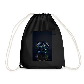 Bulles dans un arc-en-ciel à bulles 1 - Sac de sport léger - noir - Devant