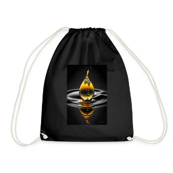 Gouttes jaunes 3 - Sac de sport léger - noir - Devant