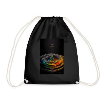 Drop arc-en-ciel 4 - Sac de sport léger - noir - Devant