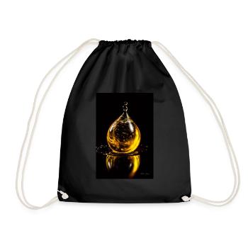 Gouttes jaunes 6 - Sac de sport léger - noir - Devant