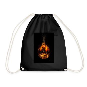 Drop fire 5 - Drawstring Bag - black - Front