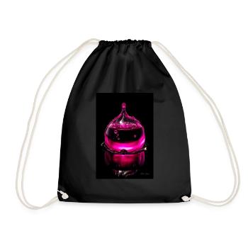 Gouttes magenta 7 - Sac de sport léger - noir - Devant