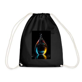 Tropfen plasma 5 - Turnbeutel - Schwarz - Vorne