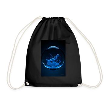 Kaos dans un bleu bulle 2 - Sac de sport léger - noir - Devant