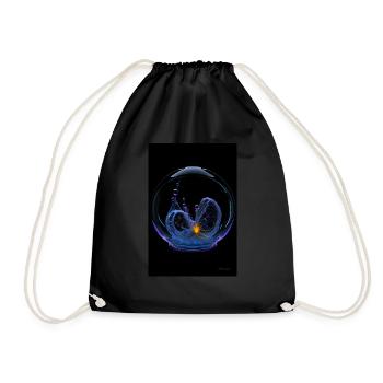 Kaos dans une bulle néon 2 - Sac de sport léger - noir - Devant