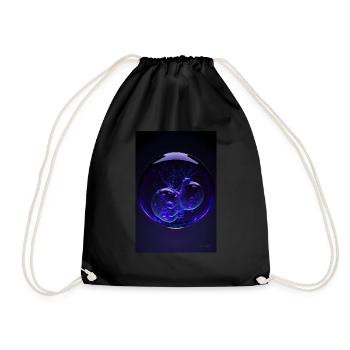 Kaos dans une bulle violette 4 - Sac de sport léger - noir - Devant