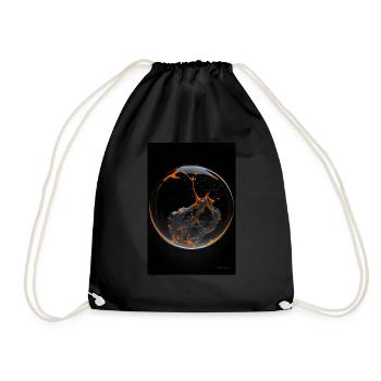 Kaos dans une bulle orange 4 - Sac de sport léger - noir - Devant