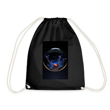 Kaos in einer Blase plasma 2 - Turnbeutel - Schwarz - Vorne