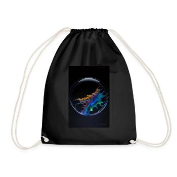 Kaos dans un arc-en-ciel à bulles 4 - Sac de sport léger - noir - Devant