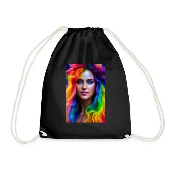 Neon Beauty 1 - Drawstring Bag - black - Front