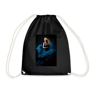 Blue Beauty 3 - Drawstring Bag - black - Front