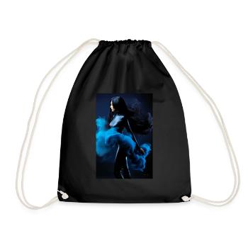 Blue Beauty 2 - Drawstring Bag - black - Front