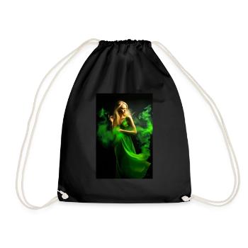 Green Beauty 4 - Drawstring Bag - black - Front